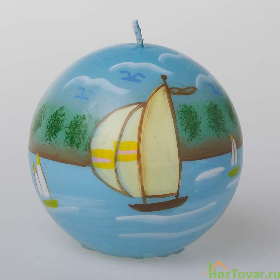 Свеча декоративная «парус» (шар)