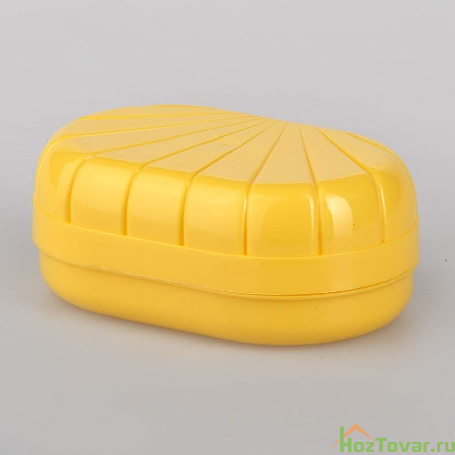 Мыльница дорожная Полимербыт, 11,5х7,5х5 см (цвета в ассортименте)