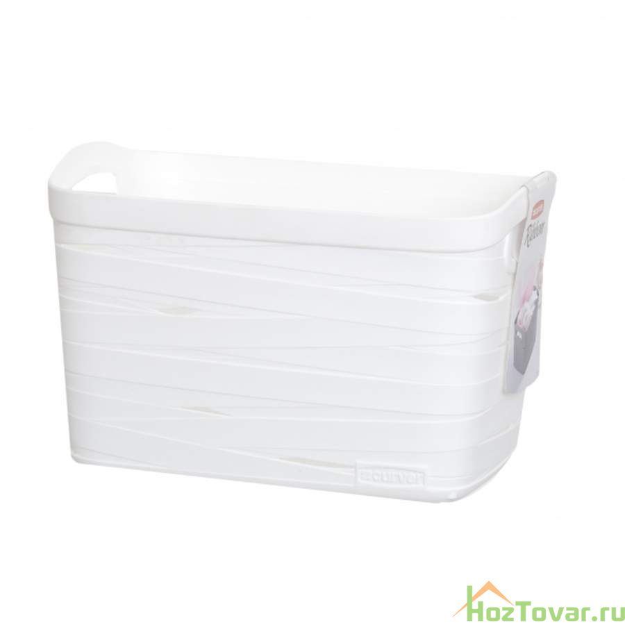 Корзина ribbon белая s 27x21x17см