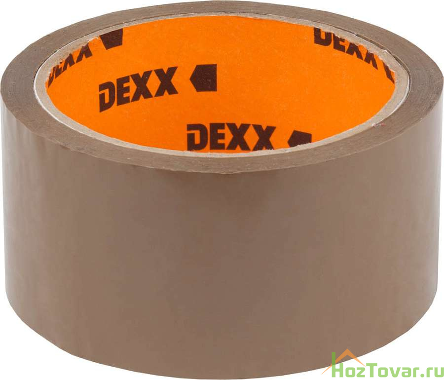 Лента DEXX клеящая упаковочная, коричневая, 40мкм, 48мм х 50м