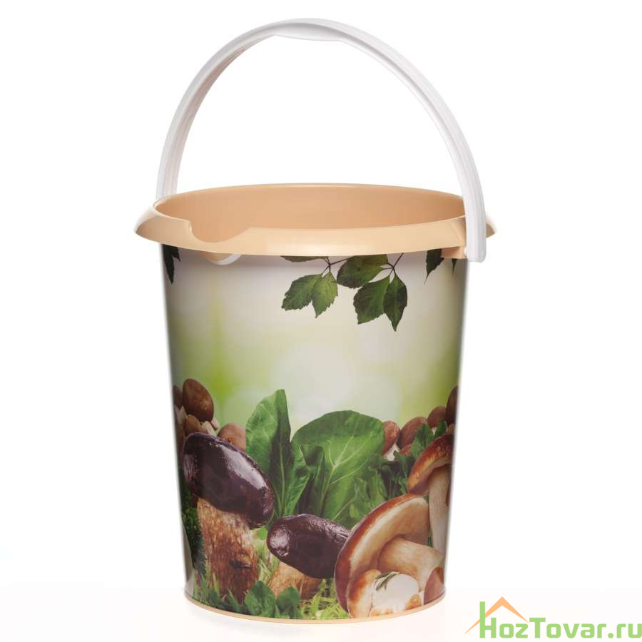 Ведро "Грибы" 5л без крышки