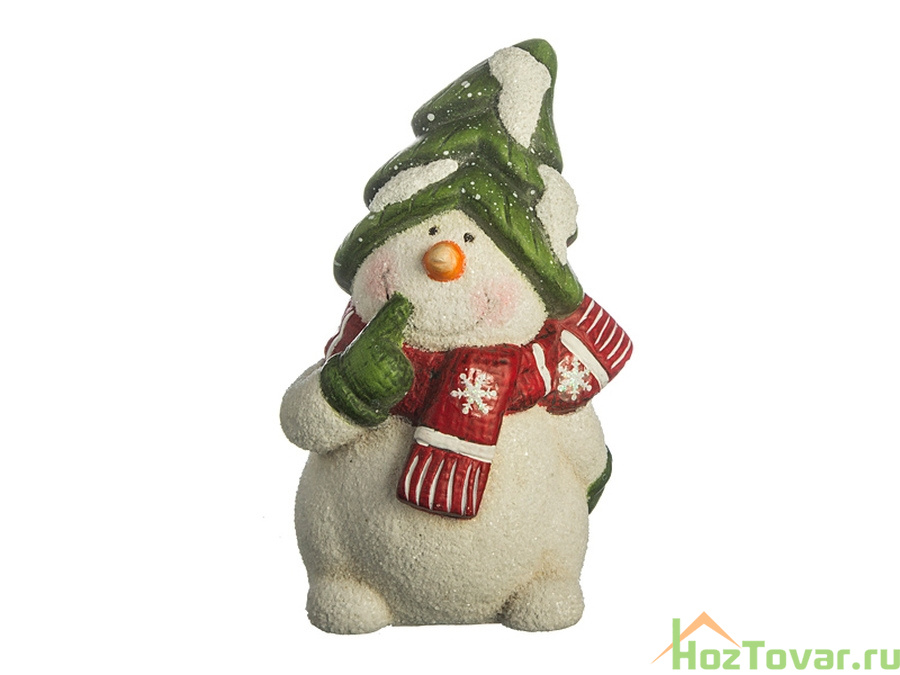 ФИГУРКА "СНЕГОВИК" ВЫСОТА=13 СМ. 