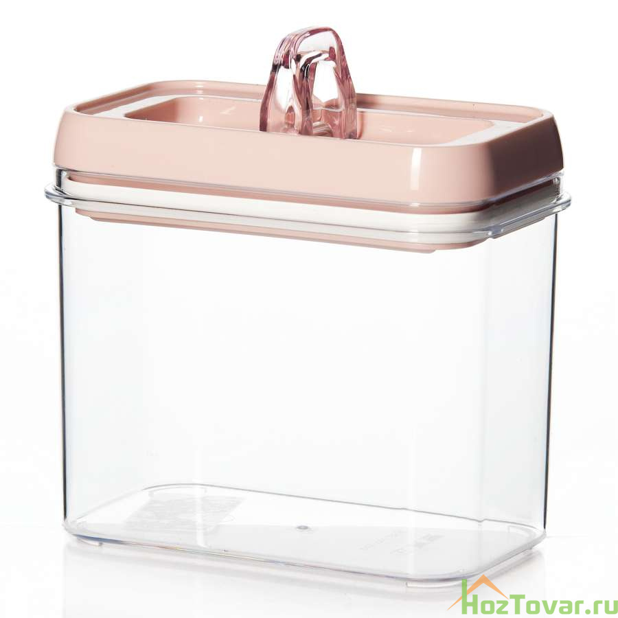 Контейнер для продуктов "Herevin", 1,2 л (розовый)