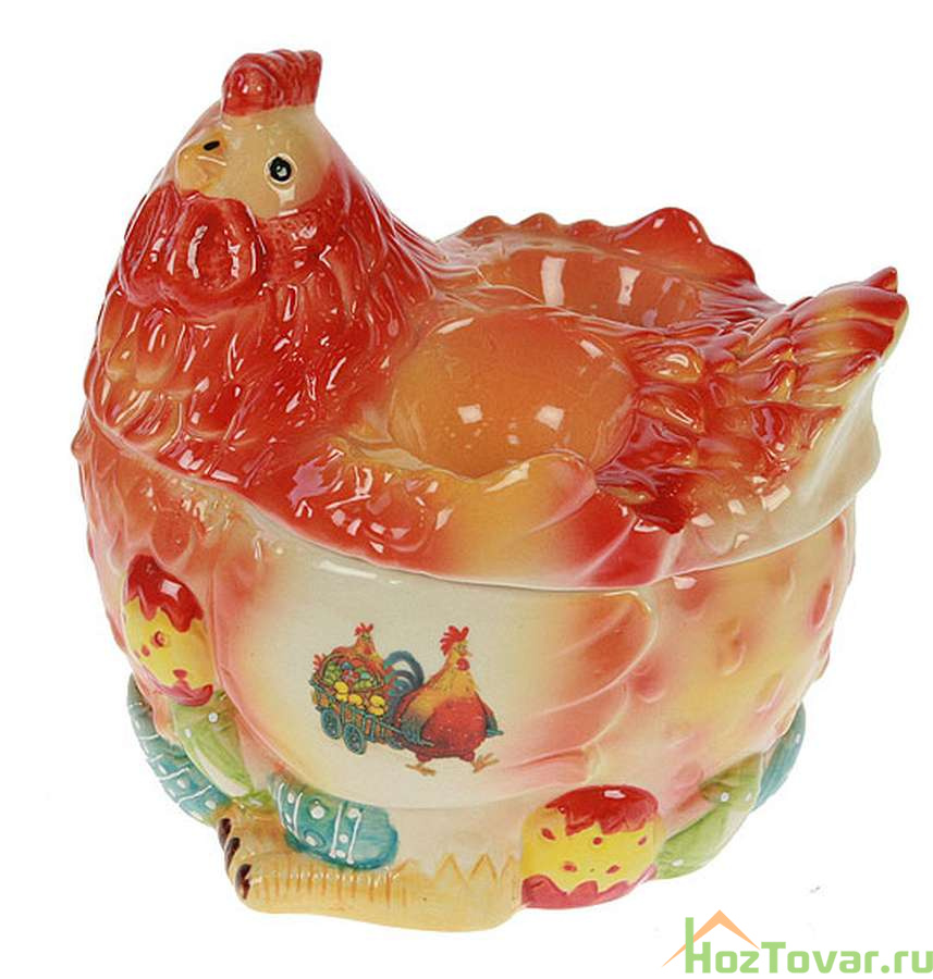 Вазочка для пасхальных яиц и угощений "Курочка" 18*20*16см (1 шт)