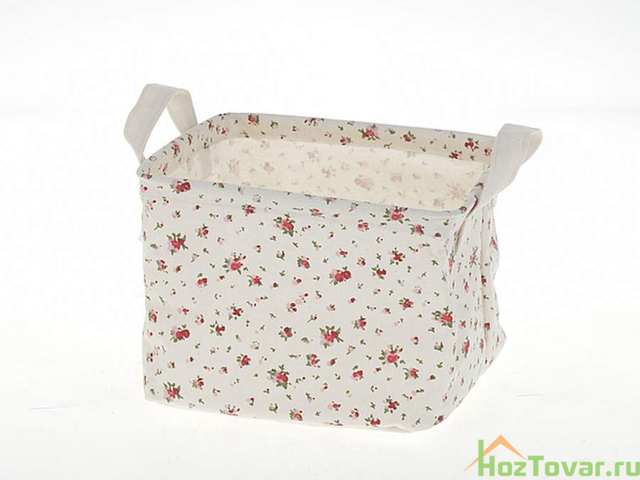 Корзина для хранения мелочей 21*19*16см (50% хлопок, 50% полиэстер) (упаковочный пакет)