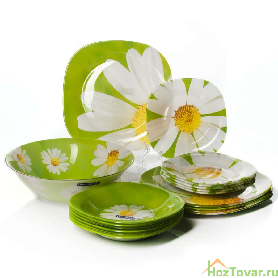 Столовый набор на 6 персон Luminarc Carine Paquerette, 19 предметов