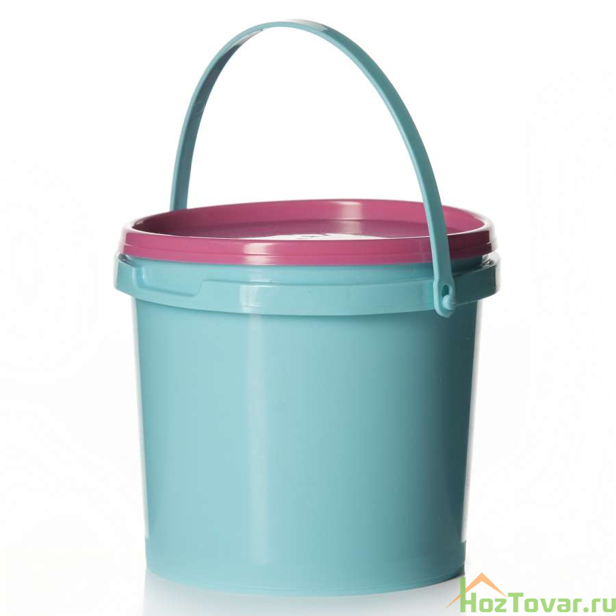 Ведро с крышкой 1 л