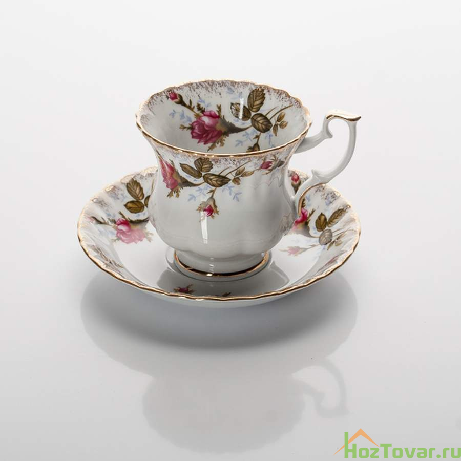Чайная пара Czech Gold Hands "Шиповник", 220 мл
