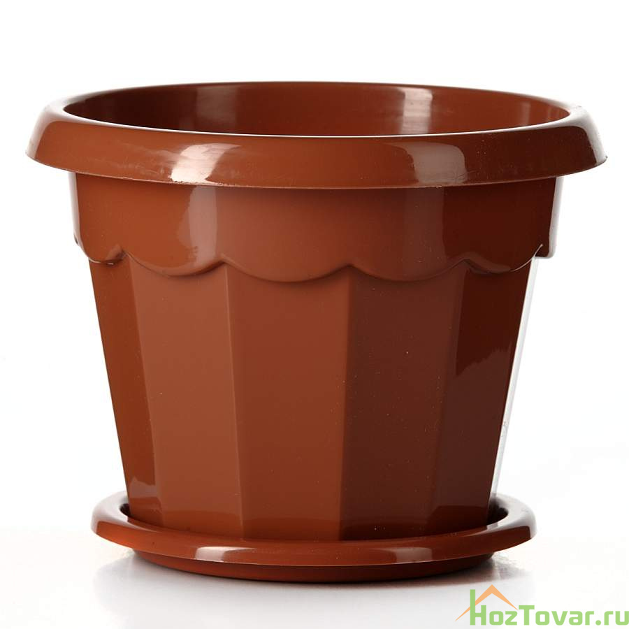 Горшок для цветов с поддоном "Гармония", объем 2,5 л
